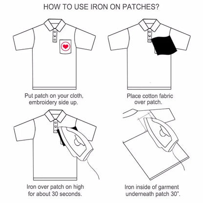 Stitchou Iron On Embroidered Clothes Patches For Girl boy kid  Clothing kawaiii Stickers Garment embroidery Wholesale