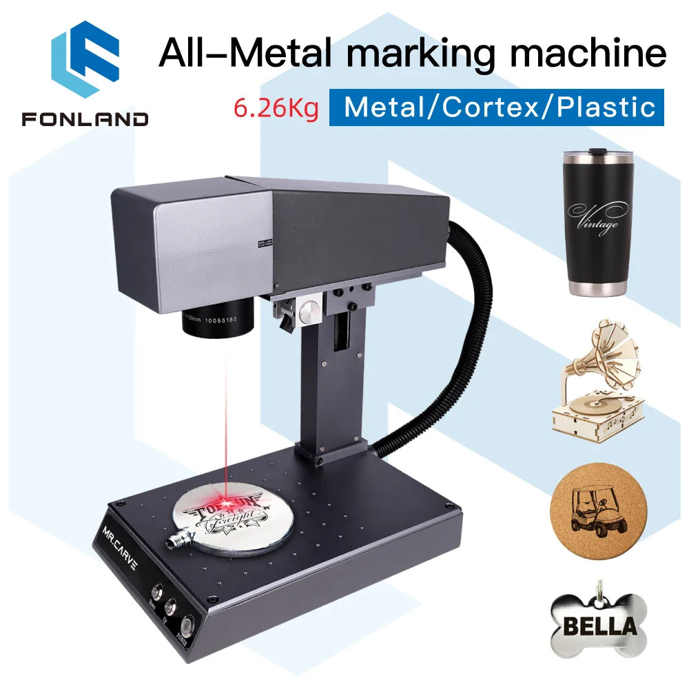 DAJA M1 Fiber Laser Marking Machine High Precision Metal Nameplate MR.Crave Engraver Wifi Portable Engraving Industrial Desktop