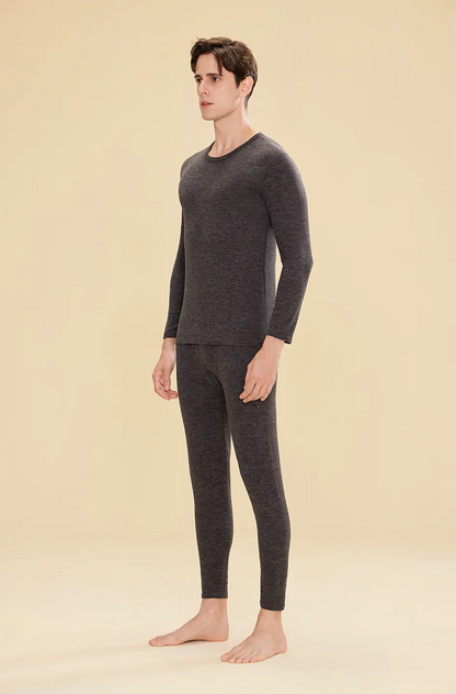 1 ensemble de sous-vêtements thermiques chauds en laine et soie pour femmes, ensembles de vêtements thermiques longs pour l'automne et l'hiver
