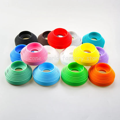 16 Colors 9.0CM Threaded Silicone Cup Bottom Protective Cover Coaster Sleeve Water Cup Cover 90MM Thermos Cup Bottom Holder