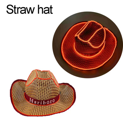 Chapeau de Cowboy nacré, Costume de danse, casquette de Cowgirl scintillante, pour boîte de nuit néon, nouvel arrivage