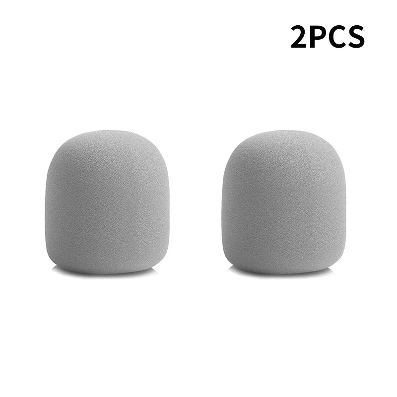 Colorful Windproof Anti-Spit Washable Sponge Foam Wireless Microphone Protective Cover for Most Microphones (3.5 x 7 cm)
