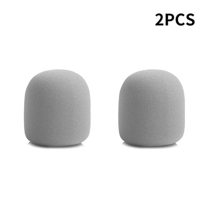 Colorful Windproof Anti-Spit Washable Sponge Foam Wireless Microphone Protective Cover for Most Microphones (3.5 x 7 cm)