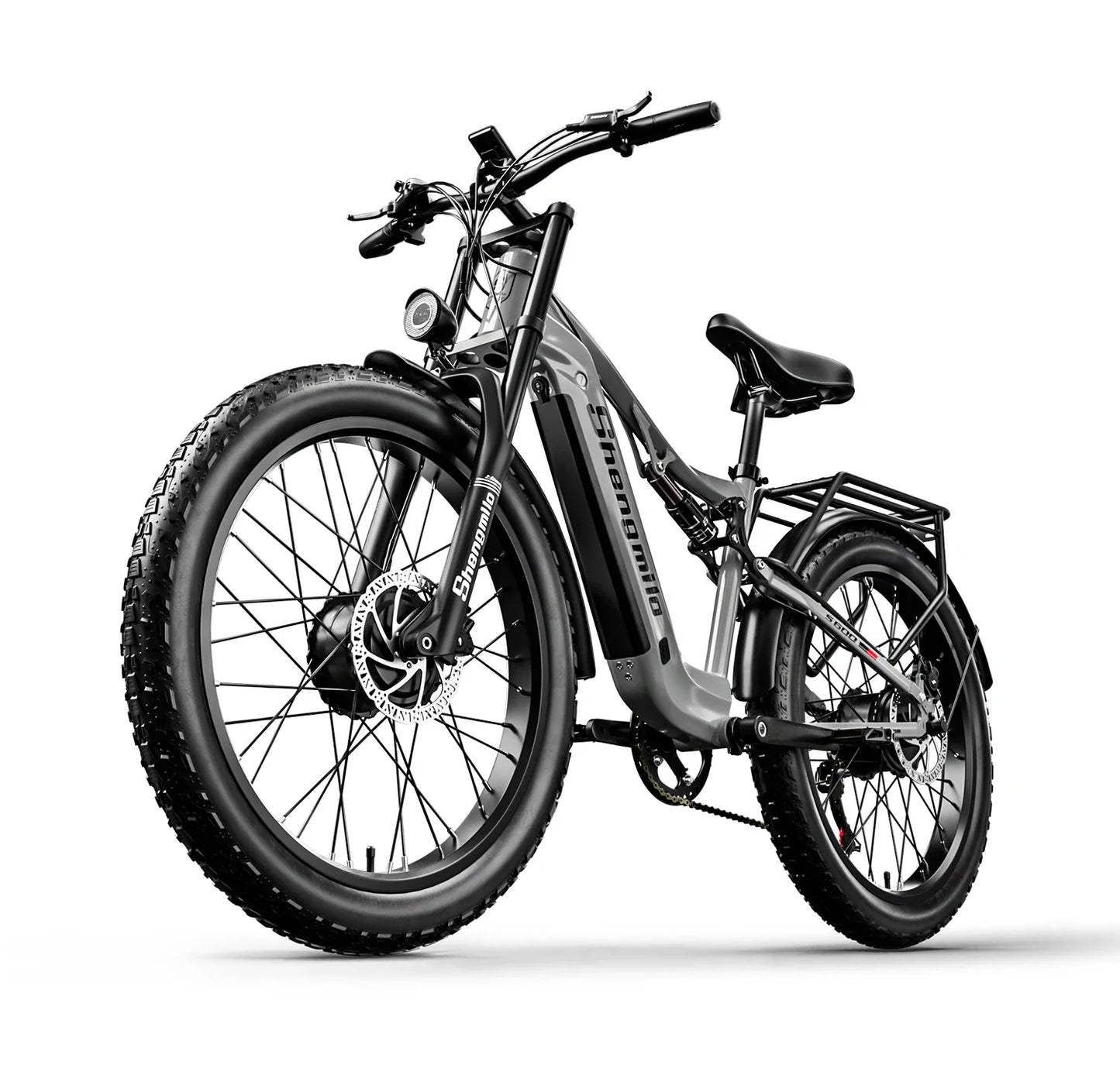 Shengmilo S600 gros pneu vélo électrique 2000W avec deux moteurs 48V17.5AH batterie 26 pouces e vélo adulte, vélo électrique de montagne
