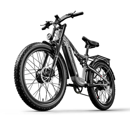 Shengmilo S600 gros pneu vélo électrique 2000W avec deux moteurs 48V17.5AH batterie 26 pouces e vélo adulte, vélo électrique de montagne