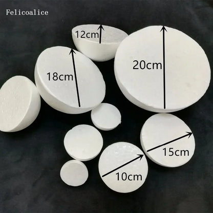 2/4pcs Half Round Solid Polystyrene Styrofoam Foam Balls for Christmas Kids Craft 20cm 7.87 inch 18cm 7.08 inch 15cm 5.905 inch