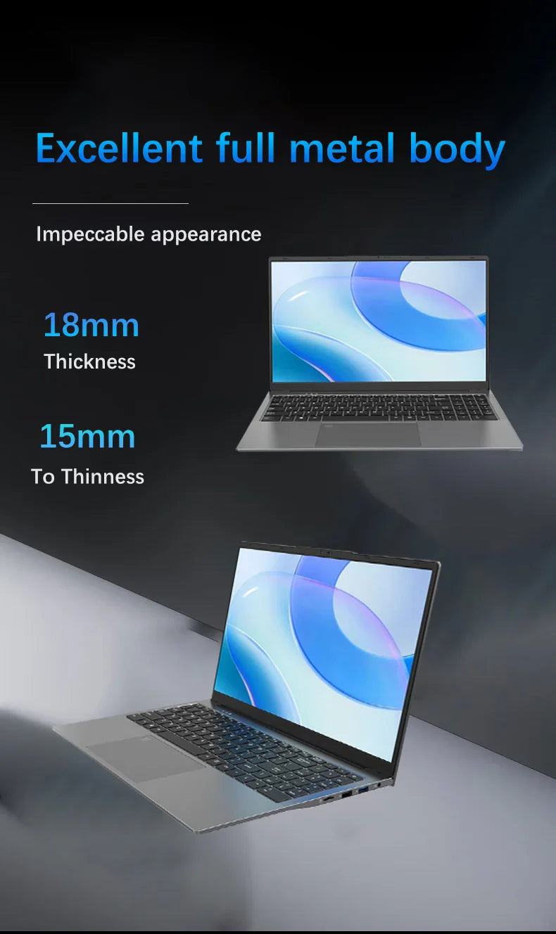New 13th Gen Gaming Laptop Intel Core i7 13620H 16 Inch IPS Screen 2*DDR4 MAX 64GB 2*SSD Windows11 Fingerprint Notebook WIFI BT