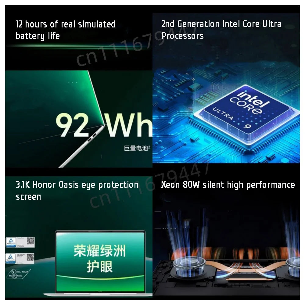 Honor MagicBook Pro 14 Laptop AI Thin Notebook 14.6-inch U5-225H U9-285H 16G/32G 1T 3.1K Screen 92Wh