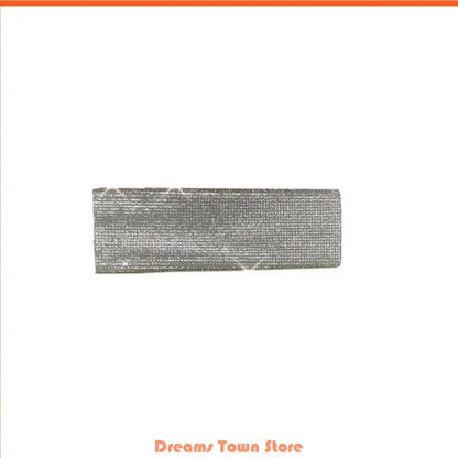 Decorative protective cover for microphone, adorned with rhinestones and sequins, compatible with 90% of portable wireless microphones used in KTVs and bars.