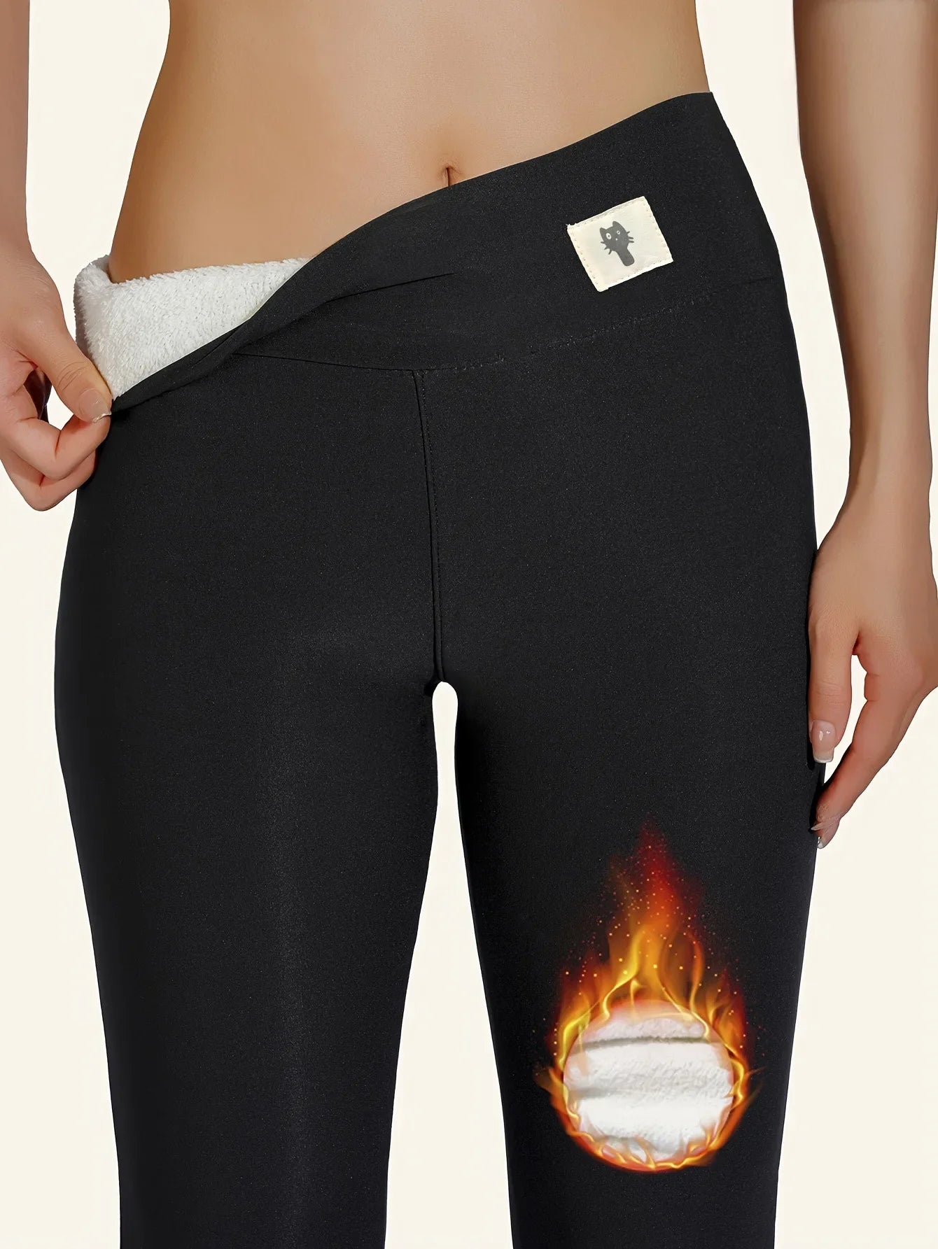 Hiver épaissir Leggings chauds femmes agneau cachemire Joggers taille haute polaire collants élastiques collants chauds pantalon mince velours Legging