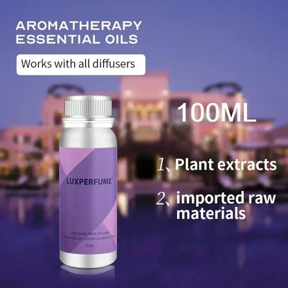 Diffuseur d'huiles essentielles 100 ml, Collection hôtel, Huile aromatique, Désodorisant pour voiture, Parfum, Humidificateur pour la maison et le bureau
