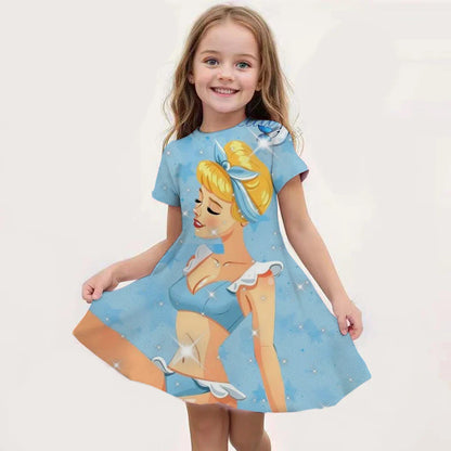Déguisement Elsa pour Fille, Fête d'Anniversaire, Robe de Princesse Bleue à Manches Longues, Vêtement de Carnaval pour Enfants