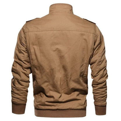 New Business Casual Jackets Man Winter Fleece Tactical Jacket Embroidery Windproof Multiple Pockets Outdoor Workwear Coat