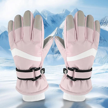 Gants de Ski d'hiver pour enfants, robustes, chauds, coupe-vent, pour Sports de plein air, garçons et filles, pour 3-14 ans
