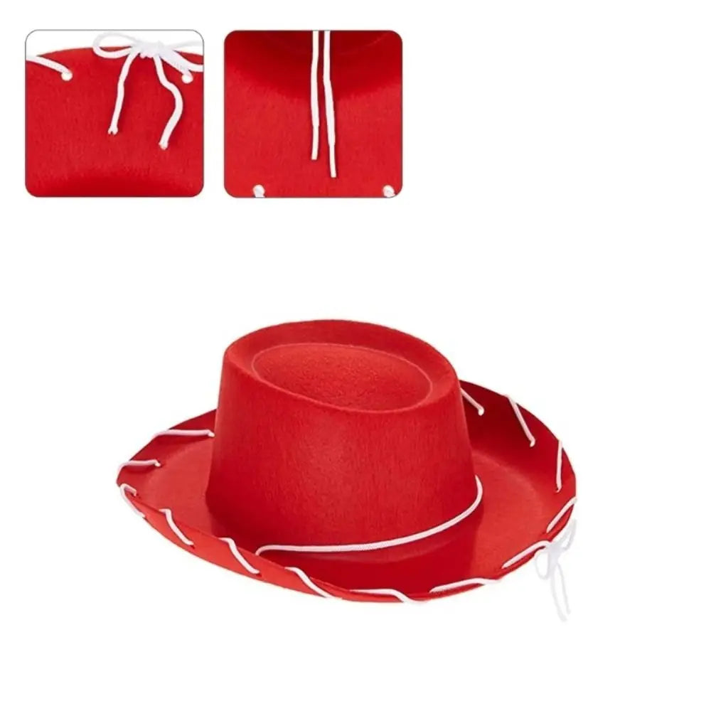 Cowboy accessory cowboy hat performance cosplay costume felt princess hat adjustable dress-up bachelorette party hat women