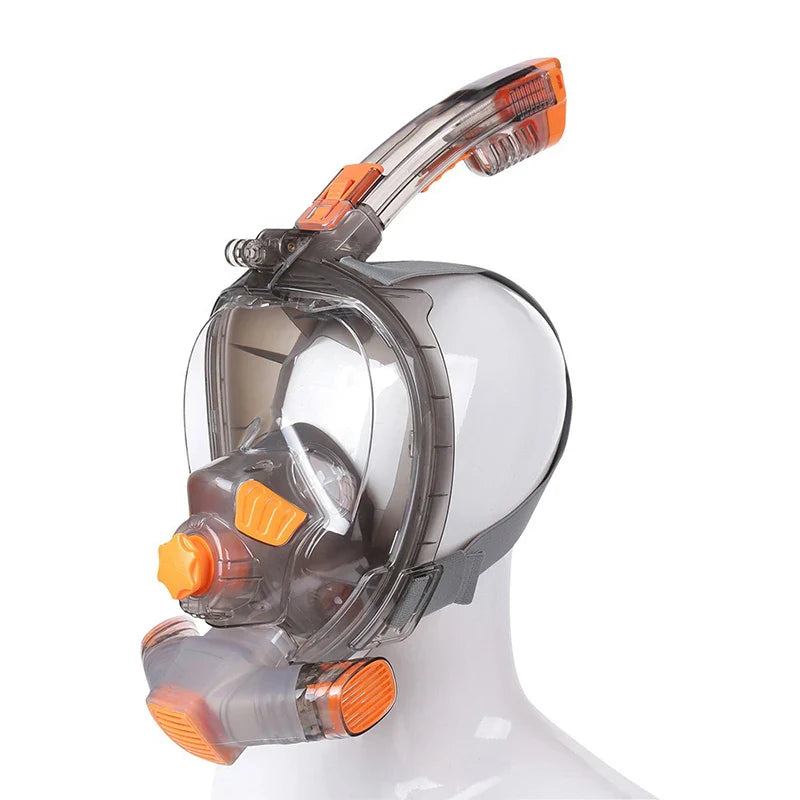 Nouveau masque de plongée sous-marine complet masque de plongée sous-marine pour adulte lunettes Anti-buée sous-marine vue large masque de natation Transparent pliable