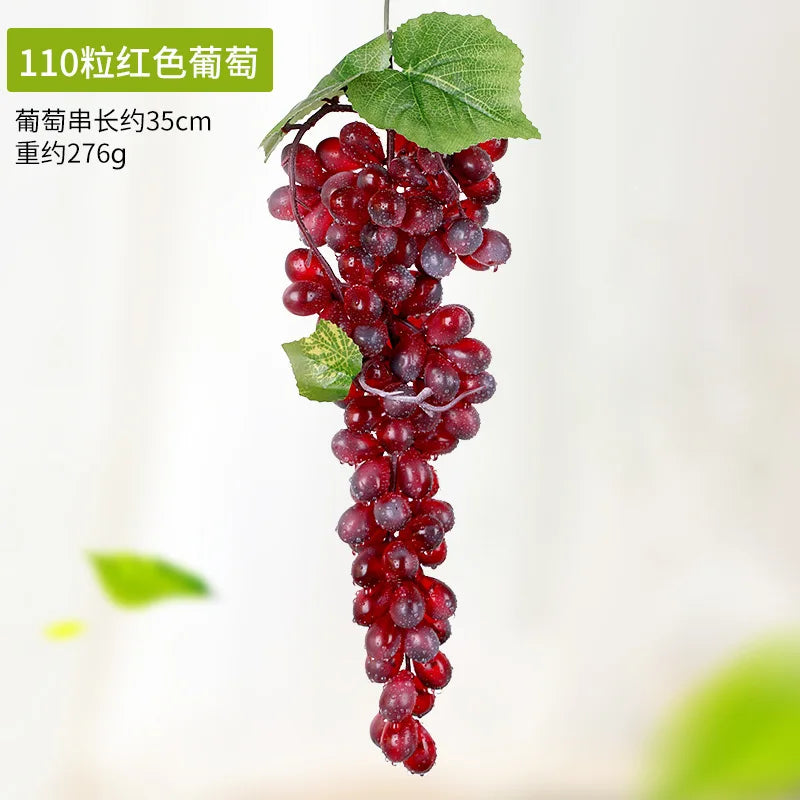 5PCS 12/18/24/36/60/85/100 Heads Artificial Grapes Christmas Halloween Wedding Party Home Garden Hanging Decoration Fake Fruits