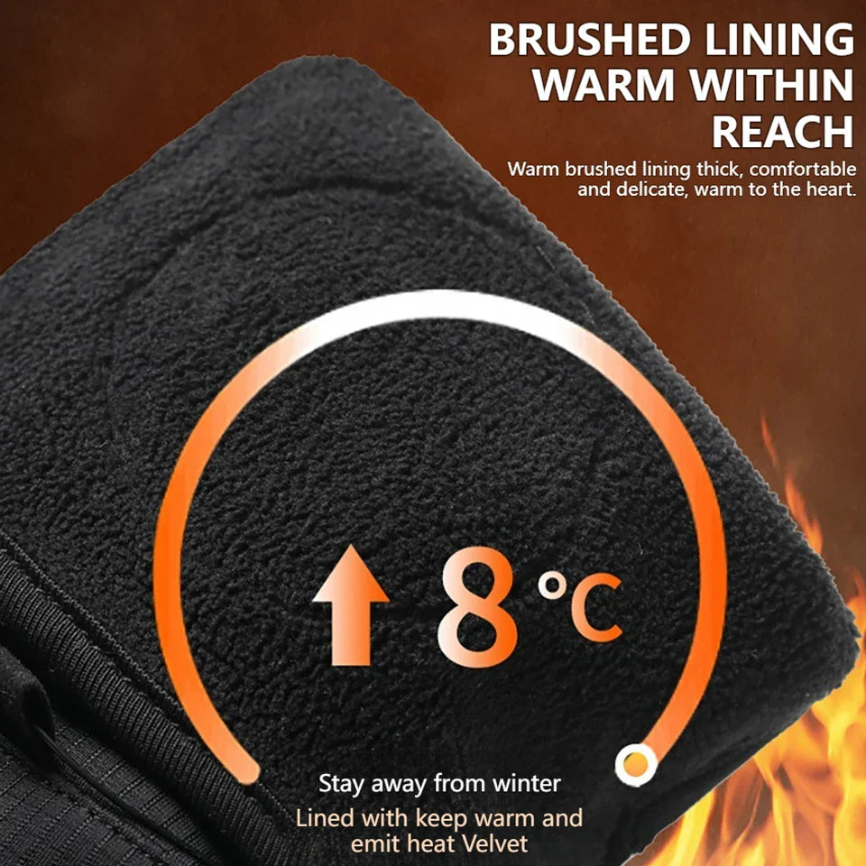 GTUBIKE nouveaux gants de ski chauds d'hiver unisexe coupe-vent résistant au froid gants pour écran tactile pour les Sports de plein air course randonnée cyclisme