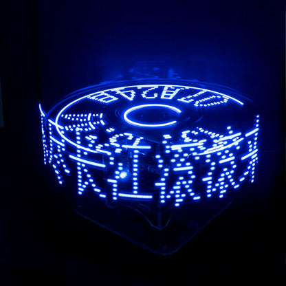POV – Kit d'affichage LED rotatif tridimensionnel, électronique, bricolage, pratique de soudage, microcontrôleur, horloge, pièces amples