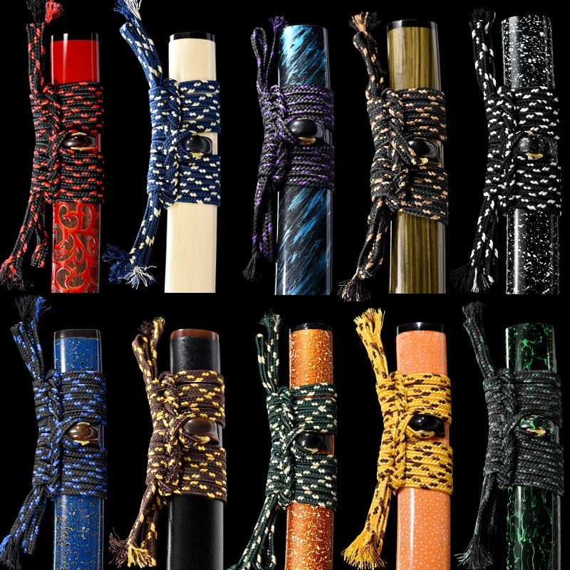 Katana – cordon tissé à la main en soie Sageo, pour épée de samouraï japonais, gaine Saya, corde de fourreau, choix de plusieurs couleurs