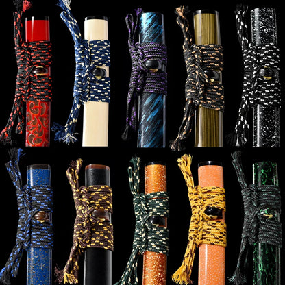 Katana – cordon tissé à la main en soie Sageo, pour épée de samouraï japonais, gaine Saya, corde de fourreau, choix de plusieurs couleurs