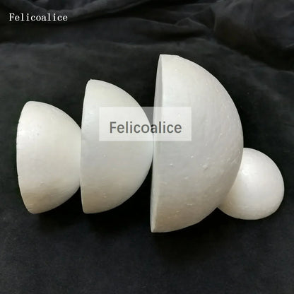 2/4pcs Half Round Solid Polystyrene Styrofoam Foam Balls for Christmas Kids Craft 20cm 7.87 inch 18cm 7.08 inch 15cm 5.905 inch