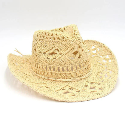 Cowboy Hat Woman Western Cowgirl Caps Women Cow Girl  Things Chapeau Femme Hats Accessories Vacation Compilation Straw Hat
