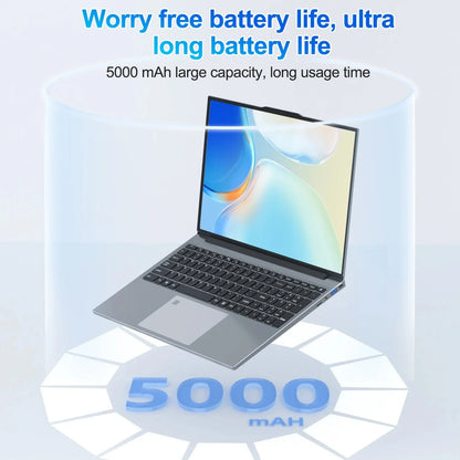 Xiaman 15.6" Portable Laptop Computer Intel Core i3 6100U Windows 11 Pro Notebook PC Gamer 16GB RAM 512GB 1TB SSD Gaming Laptops