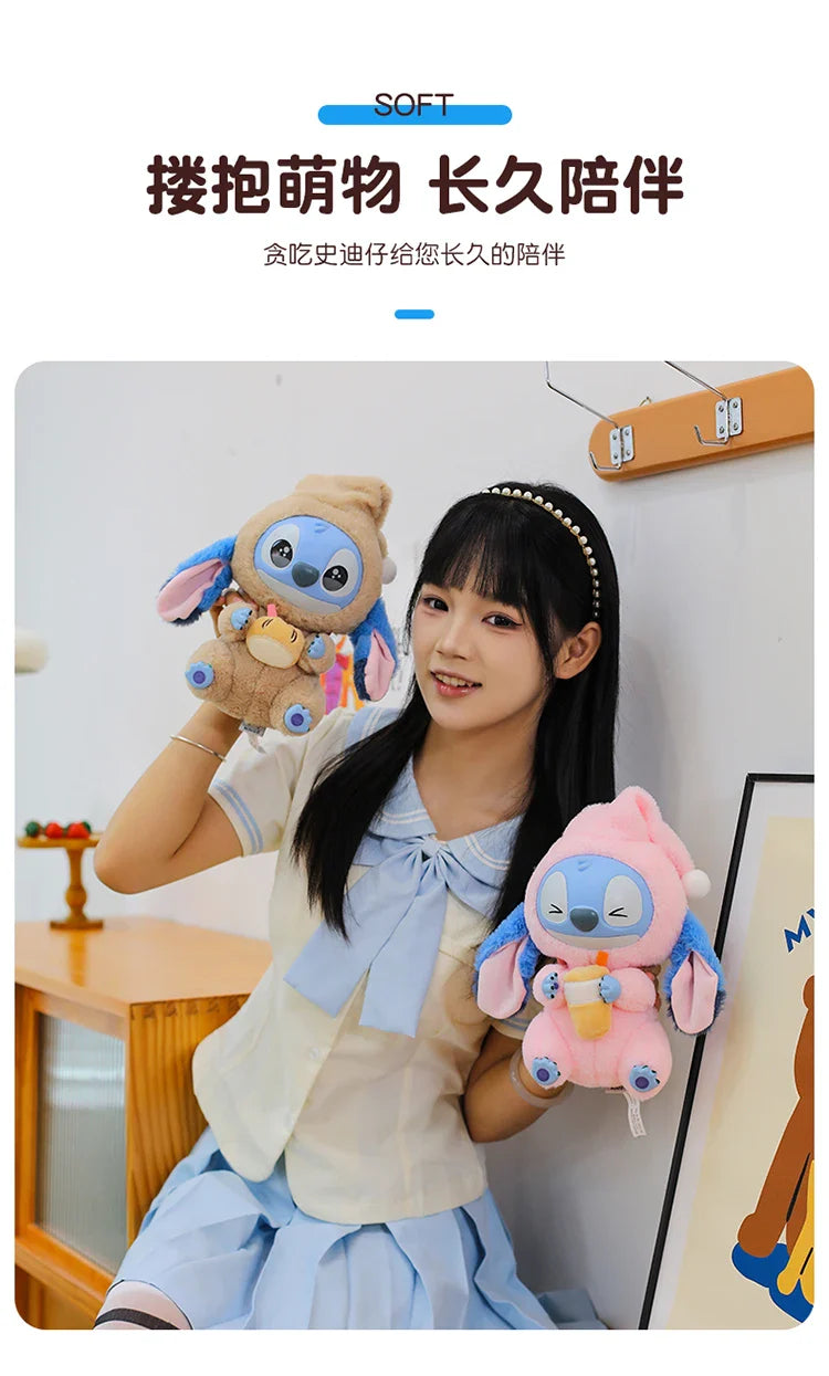 New Stitch Eat Something before Sleep Series Vinyl Blind Box Plush Pendant Cute Doll Mystery Bag Toy for Adult Birthday Gift