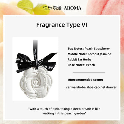 Ceramic Ornaments Aromatherapy Light Luxury Ancient Home Perfume Diffuser Stone Tablet Plaster Car Fragrance Pendant