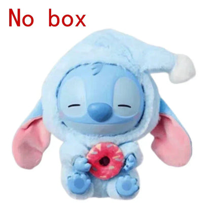 Stitchou Manger Quelque Chose Avant De Dormir Série Boîte Mystère Peluche Vinyle Jouets Mignons Poupée Réplique Sac Mystère Pendentif Décor Cadeau