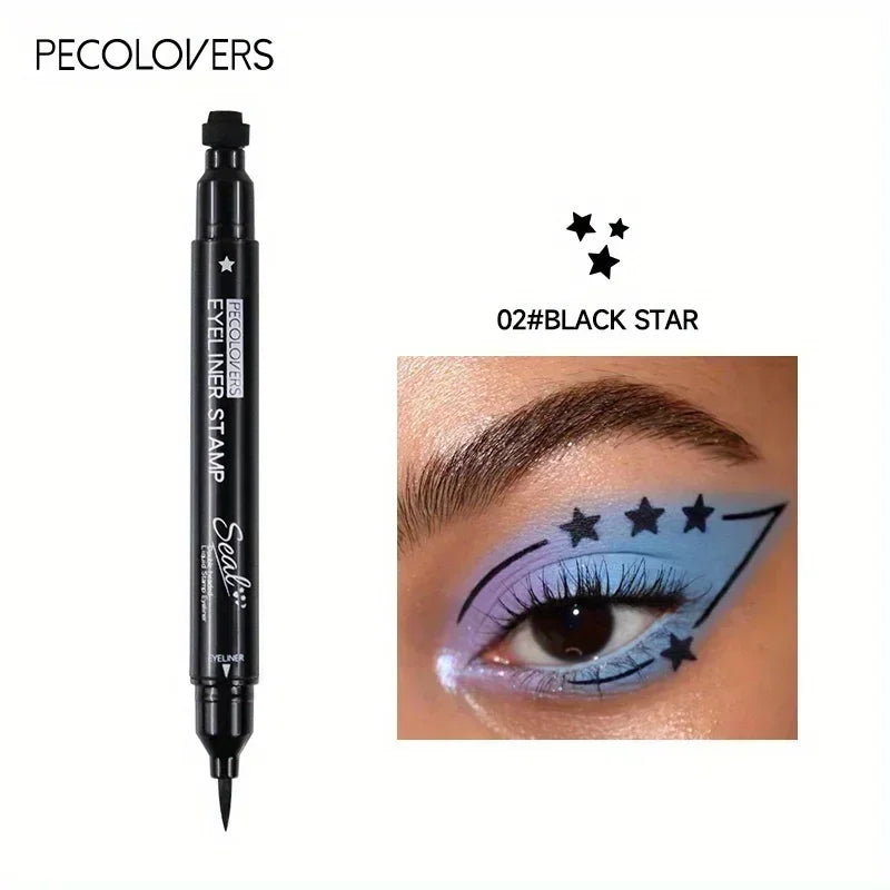 Stylo Eyeliner à Double tête, imperméable, adapté aux débutants, adapté au maquillage de noël, Halloween, saint-valentin, 1 pièce