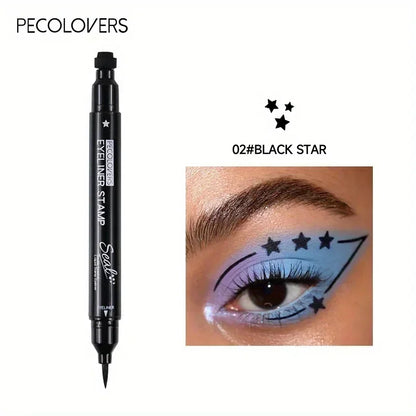Stylo Eyeliner à Double tête, imperméable, adapté aux débutants, adapté au maquillage de noël, Halloween, saint-valentin, 1 pièce