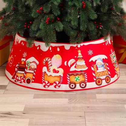 Jupe d'arbre de Noël pour la décoration de fête, couverture extérieure, bonhomme de neige, père Noël, wapiti, couverture de sol, fournitures pour la maison, bonne année, joyeux Noël