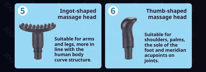 Mini 99 Levels Fascia Gun Handheld Portable Massage Gun Vibration Digital Display Muscle Massager Deep Tissue Massager for Body