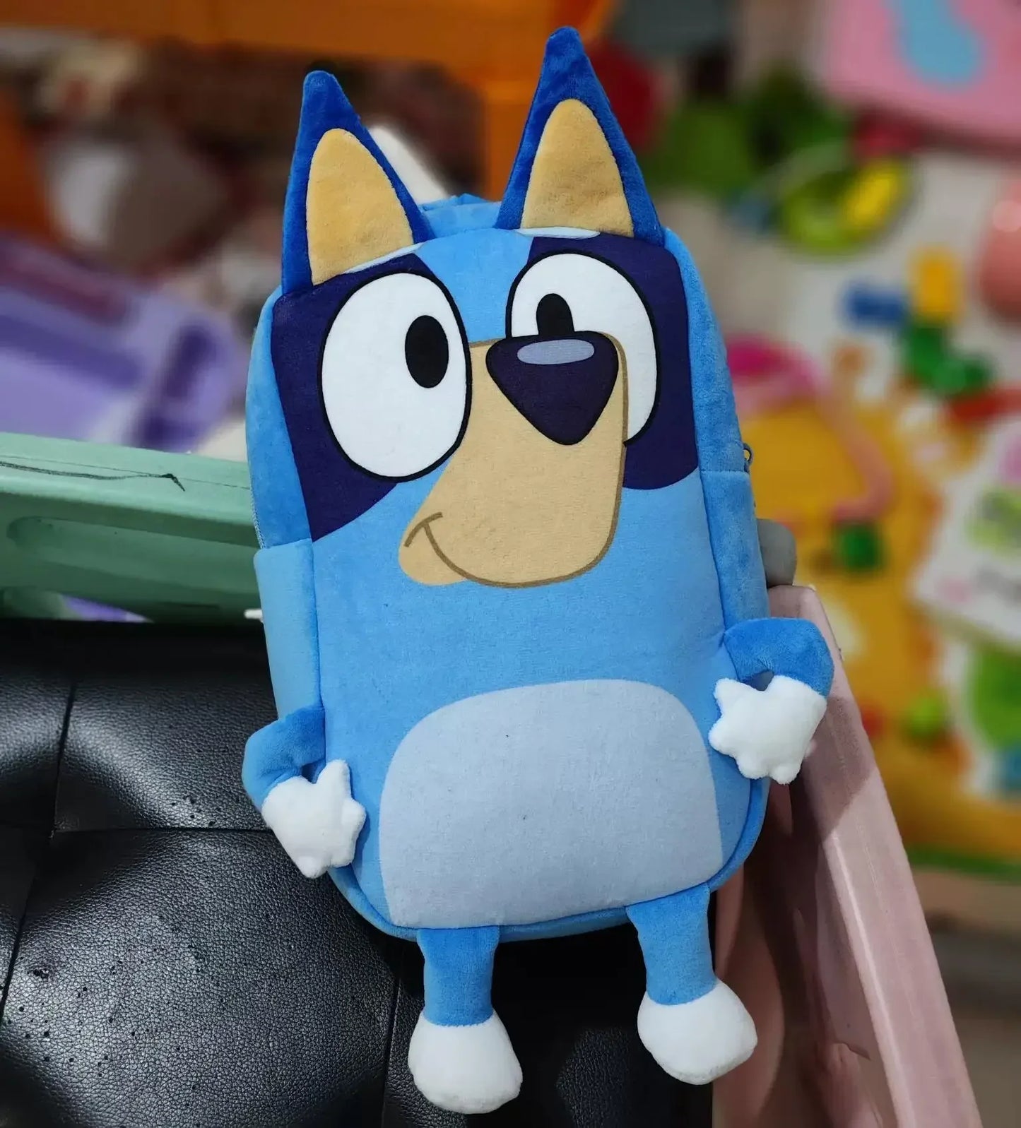 Cute Bluey Family Cartoon Plush Backpack - Children'S Schoolbag, For Kindergarten And Travel, Fun Snack Bag, Great Kids' Gift
