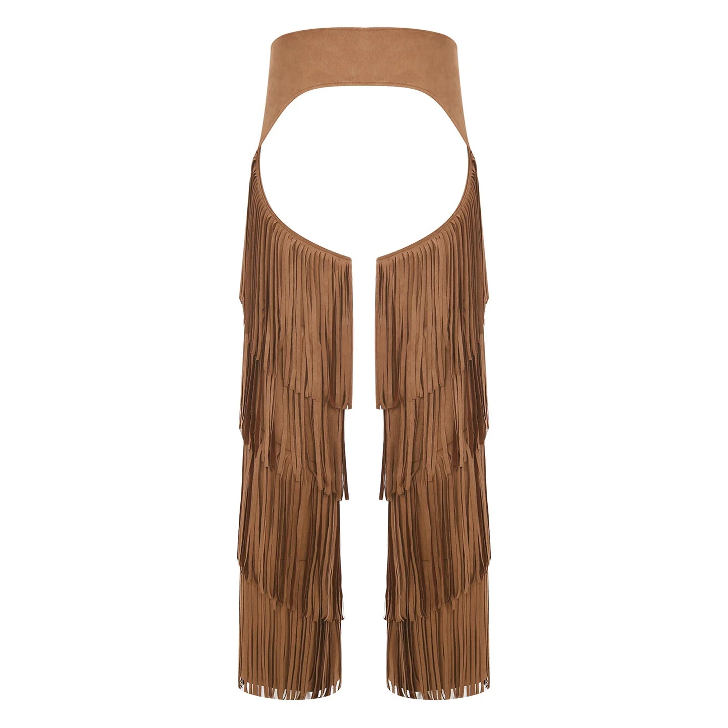 Pantalon Long en flanelle pour femmes, avec pompon latéral, taille, entrejambe ouvert, vélo, équitation, Cowgirl, Costume Cospaly d'halloween