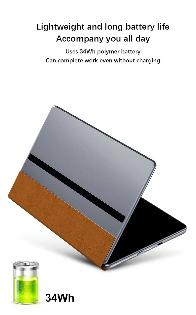 New Dual Screen Laptop Intel i3 1215U N100 Dual 10.95 Inch IPS Touch Screen Windows 11 Office Computer Tablet Notebook WiFi 6