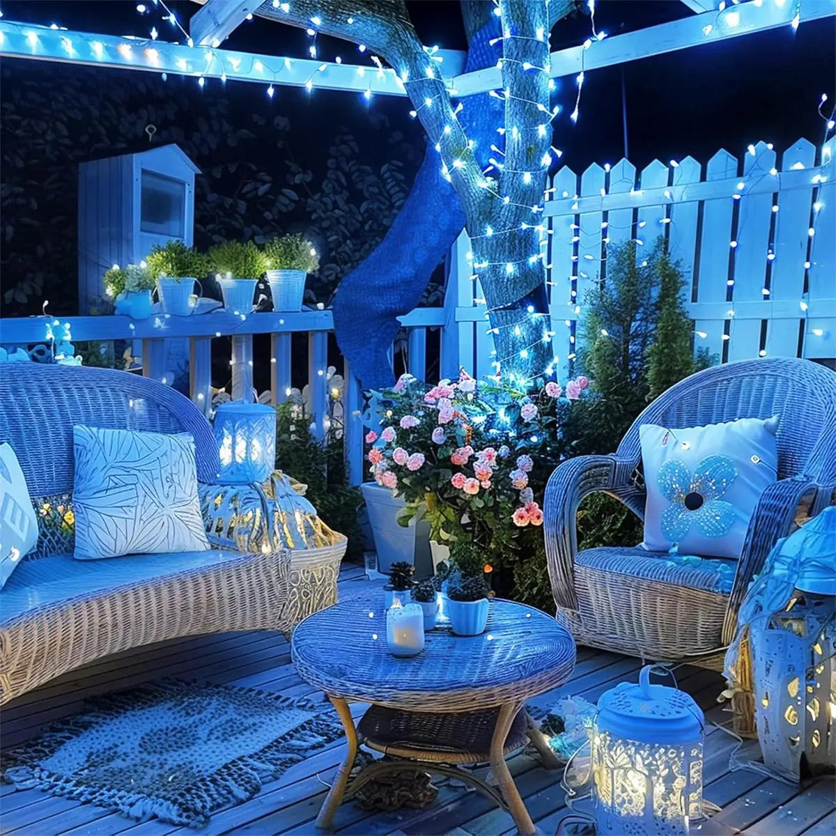 LED lumières de noël 5/10/20M 220V étanche fée lumières extérieur jardin arbre maison Halloween fête vacances décoration éclairage