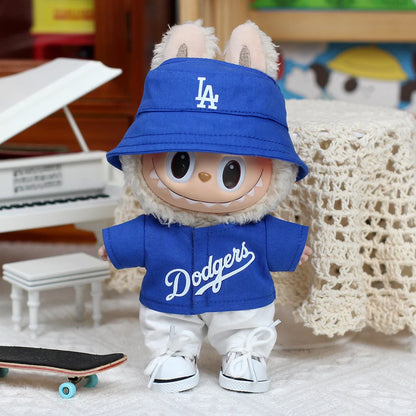 Only Selling 17cm Labub V1v2v3 High-Energy Series Baseball Suit Set Shoes For Sportswear Fashionable Clothing Styling Gifts
