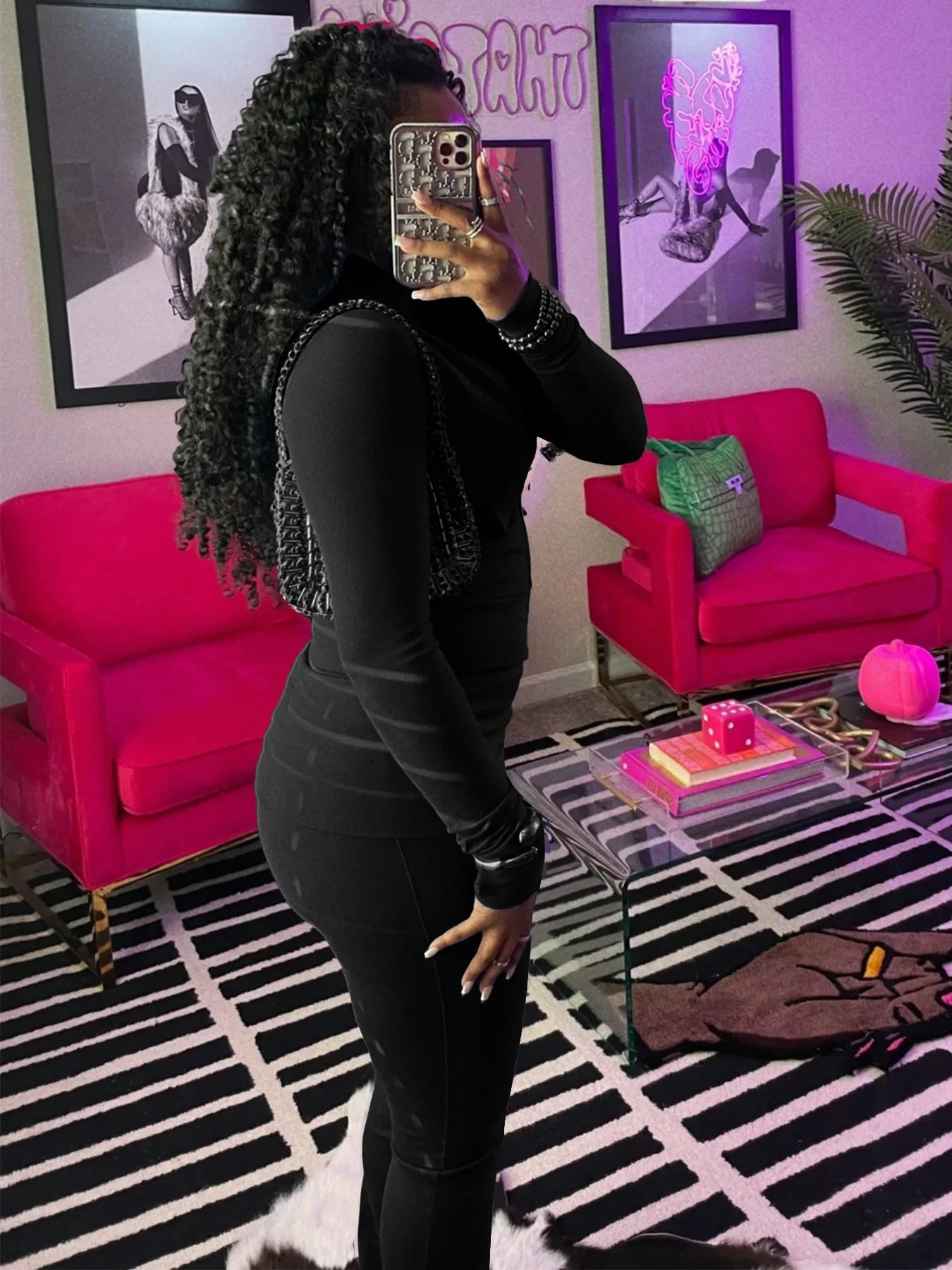 FAGADOER Autumn Winter 2 Piece Sets Women Outfit Casual Zip Pocket Crop Tops+High Waist Leggings Pants Suits Jogger Streetwear