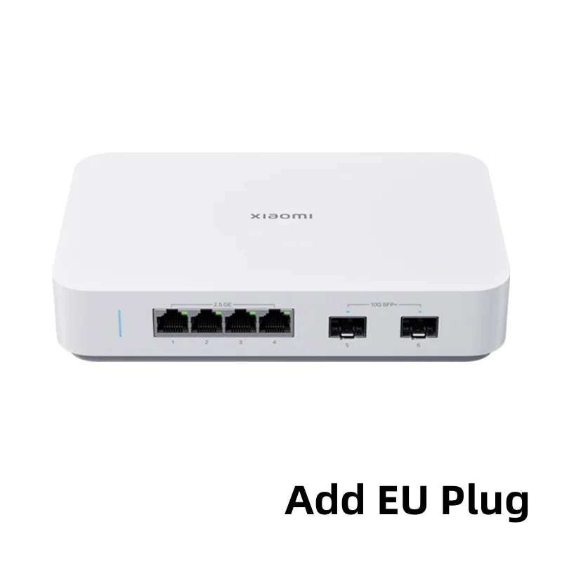 Xiaomi Mi 10 Gigabit Ethernet Switch 10000Mbps Network Switches VLAN Ethernet Splitter Lan Router 4 2.5G Ports RJ45 Hub Switch