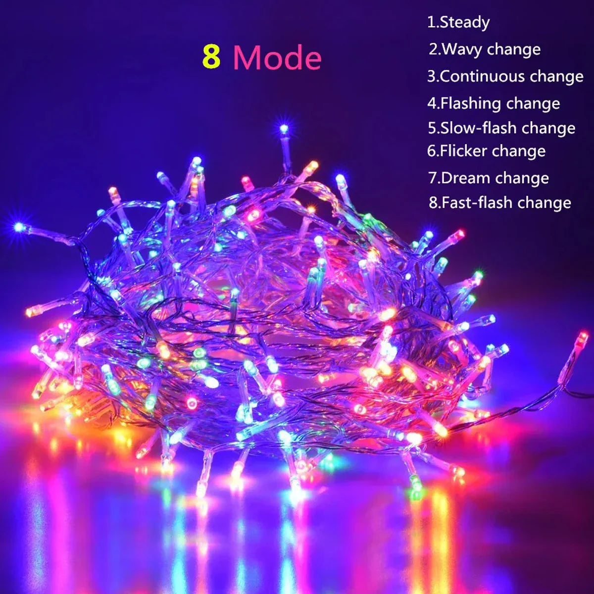 LED lumières de noël 5/10/20M 220V étanche fée lumières extérieur jardin arbre maison Halloween fête vacances décoration éclairage