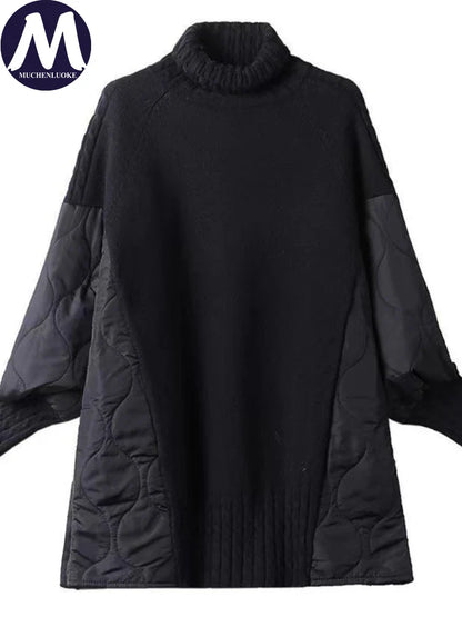 Ladies Sweater Autumn Winter New Casual Long Sleeve Turtleneck Knit Sweaters Tops Korean Fashion Loose Women's Sweater Pullovers