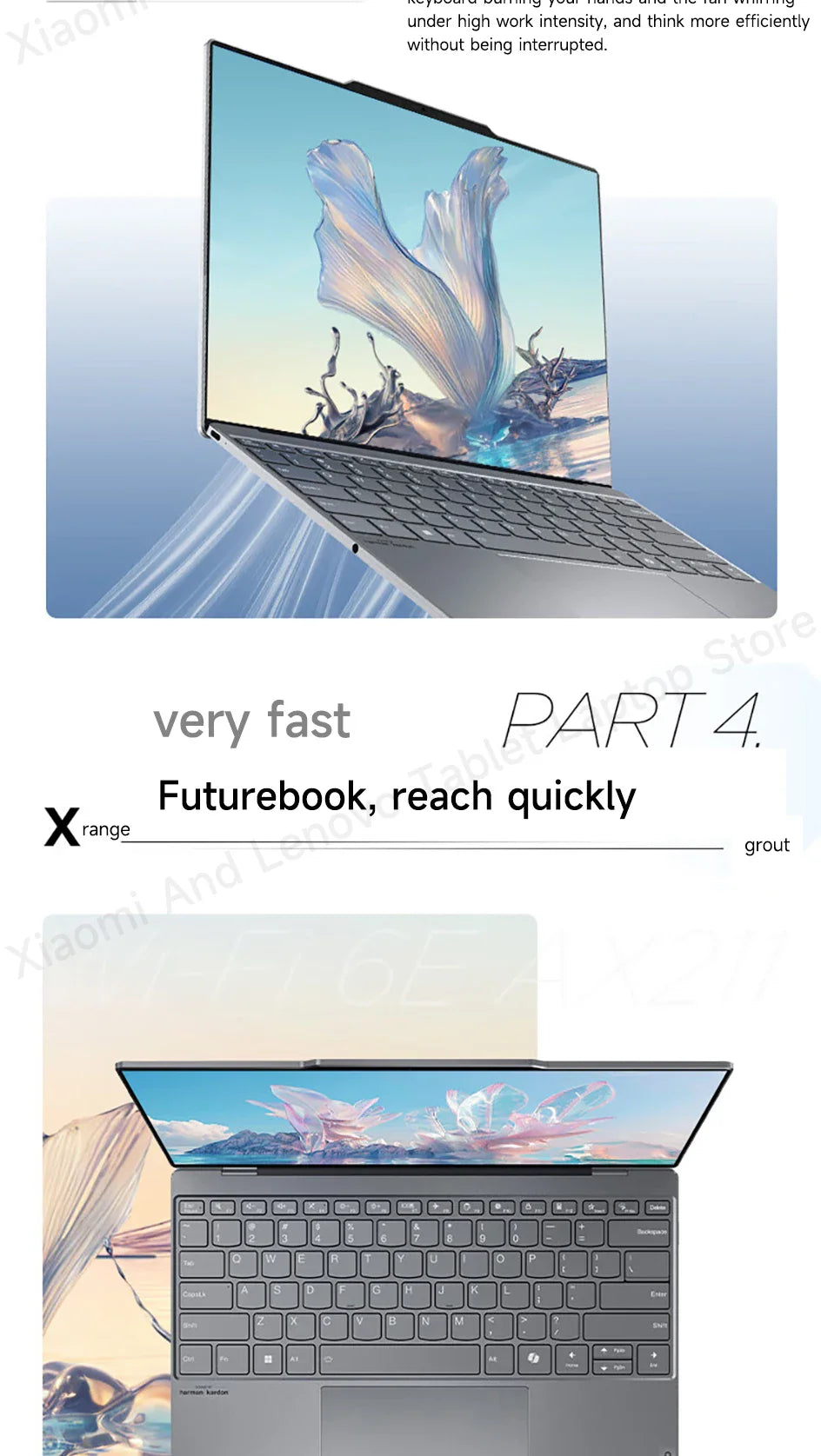 PC portable Lenovo Thinkbook X 2024 AI 13,5" 2,8K 120Hz Intel Core Ultra 5 125H/Ultra 9 185H 16G/32GB RAM 8400MHz PCIE4.0