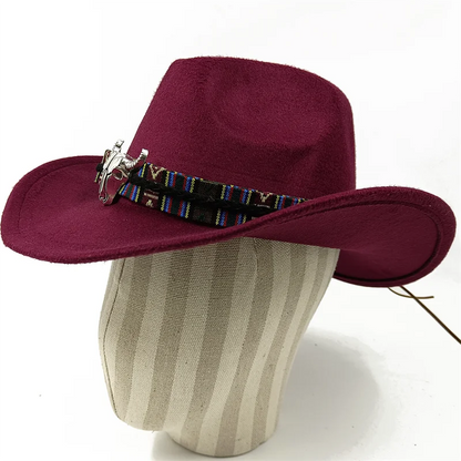 Chapeau de cowboy divers accessoires chapeau de cowboy monochrome en feutre chapeau d'extérieur homme et femme chapeau de cavalier chapeau femme