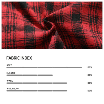 Men's Jackets Spring Flannel Lined Shirt Coat Shacket Casual Snap Button Overshirt Western Cowboy Style High Quality Top US Size