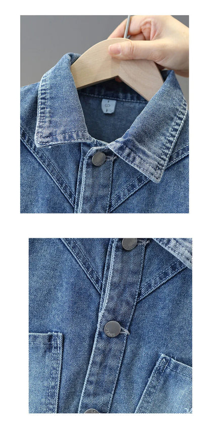 Manteau en jean pour adolescentes Printemps Automne Orné de perles Nœud papillon Veste à la mode pour enfants de 3 4 5 6 8 10 12 ans Vêtement d'extérieur décontracté