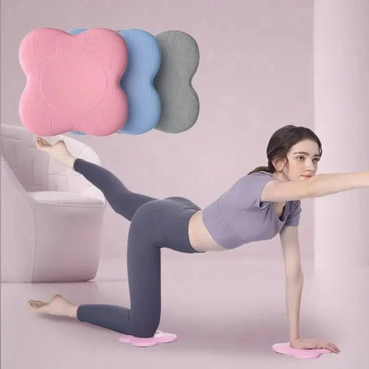 TPE Thickened Anti Slip Yoga Kneeling Pad Knee Pad Soft Flat Support Pad Slow Rebound Non-slip Pad Sports Fitness Mat