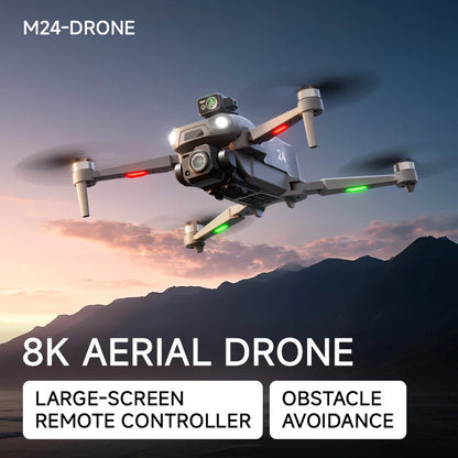 Drone M24 haut de gamme de qualité professionnelle, équipé d'un écran télécommandé 1000M, transmission d'image numérique, quadrirotor sans balais
